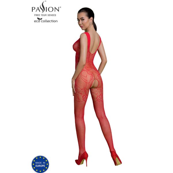 PASSION - ECO COLLECTION BODYSTOCKING ECO BS012 RED 2
